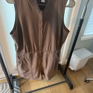 Athleta Tan Utility Romper